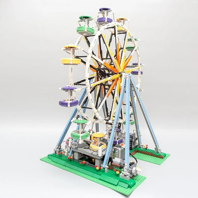 Building Blocks MOC Expert Creator Street City Ferris Wheel Bricks Toys - 2