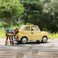 Thumbnail for Building Blocks Expert Creator Tech MOC Classic Fiat 500 Car Bricks Toys Construction Set Toys - 11