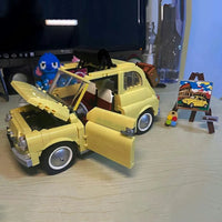 Thumbnail for Building Blocks Expert Creator Tech MOC Classic Fiat 500 Car Bricks Toys - 5