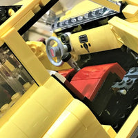 Thumbnail for Building Blocks Expert Creator Tech MOC Classic Fiat 500 Car Bricks Toys - 4