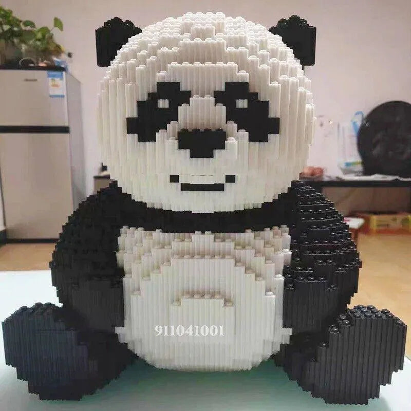 Building Blocks Expert MOC Large Panda Bear MINI Bricks Toys - 7