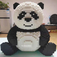 Thumbnail for Building Blocks Expert MOC Large Panda Bear MINI Bricks Toys - 7