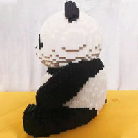 Thumbnail for Building Blocks Expert MOC Large Panda Bear MINI Bricks Toys - 2