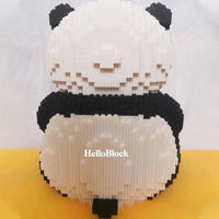 Thumbnail for Building Blocks Expert MOC Large Panda Bear MINI Bricks Toys - 4