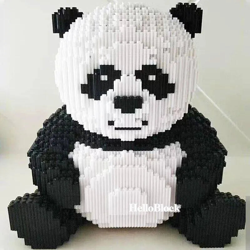 Building Blocks Expert MOC Large Panda Bear MINI Bricks Toys - 5