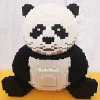 Thumbnail for Building Blocks Expert MOC Large Panda Bear MINI Bricks Toys - 6