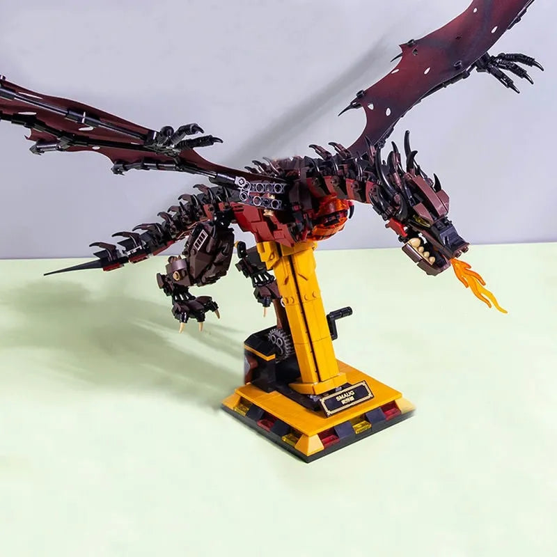 Building Blocks MOC Expert Movie Smaug Dragon Bricks Toys 13003 - 7