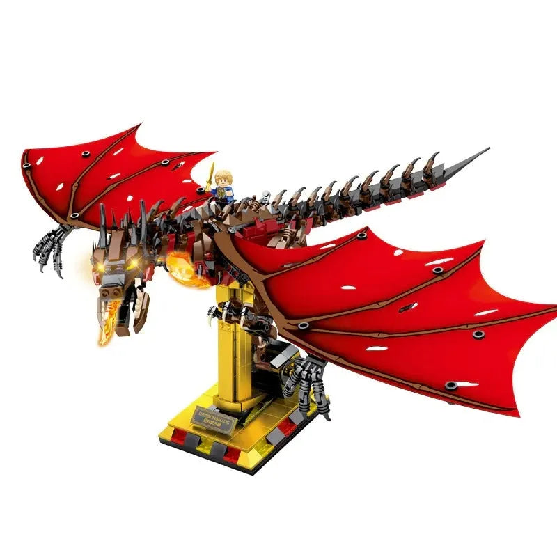 Building Blocks MOC Expert Movie Smaug Dragon Bricks Toys 13003 - 1