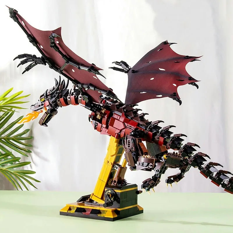 Building Blocks MOC Expert Movie Smaug Dragon Bricks Toys 13003 - 6