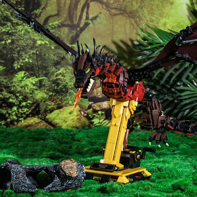 Building Blocks MOC Expert Movie Smaug Dragon Bricks Toys 13003 - 9