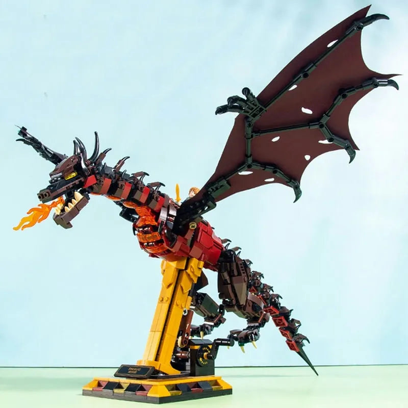 Building Blocks MOC Expert Movie Smaug Dragon Bricks Toys 13003 - 5