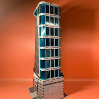 Thumbnail for Building Blocks Expert MOC Super Heroes Tower With Lights Kids Bricks Toy - 5