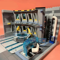 Thumbnail for Building Blocks Expert MOC Super Heroes Tower With Lights Kids Bricks Toy - 13
