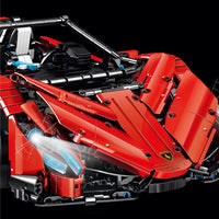 Thumbnail for Building Blocks MOC Expert Super Roadster Racing Cars MINI Bricks Toys Construction Set Toys - 2