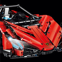 Thumbnail for Building Blocks MOC Expert Super Roadster Racing Cars MINI Bricks Toys - 2
