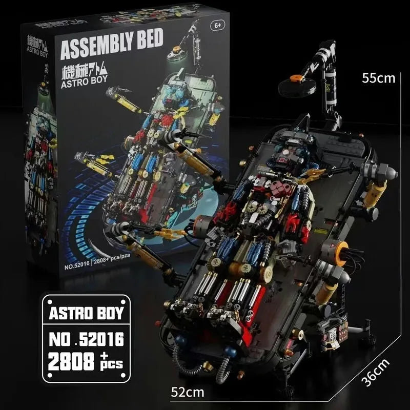 Building Blocks MOC Experts Astro Boy Bed Mecha Robot Bricks Toys 52016 - 4