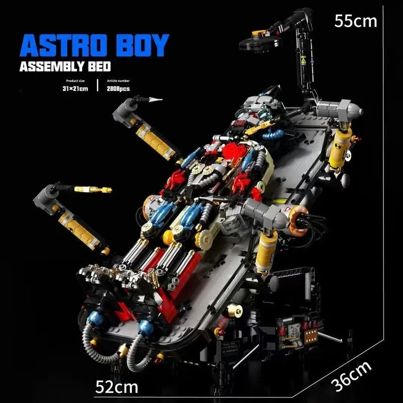 Building Blocks MOC Experts Astro Boy Bed Mecha Robot Bricks Toys 52016 - 2