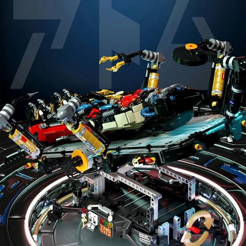 Building Blocks MOC Experts Astro Boy Bed Mecha Robot Bricks Toys 52016 Construction Set Toys - 9