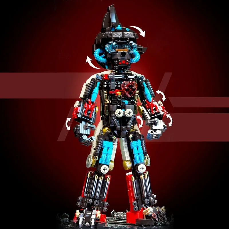 Building Blocks MOC Experts Astro Boy Bed Mecha Robot Bricks Toys 52016 - 7