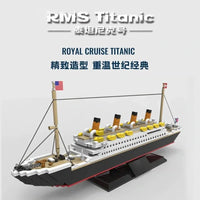 Thumbnail for Building Blocks MOC Experts RMS Titanic Steam Ship Boat Bricks Kids Toys 15005 - 2