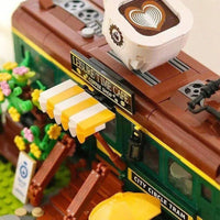 Thumbnail for Building Blocks MOC Experts Train Coffee House Modular MINI Bricks Kids Toys - 7