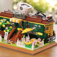 Thumbnail for Building Blocks MOC Experts Train Coffee House Modular MINI Bricks Kids Toys - 11