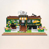 Thumbnail for Building Blocks MOC Experts Train Coffee House Modular MINI Bricks Kids Toys Construction Set Toys - 3
