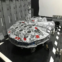 Thumbnail for Building Blocks Hanger MOC Docking Bay For Star Wars UCS Falcon Millennium Bricks Toy - 14