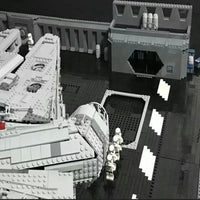 Thumbnail for Building Blocks Hanger MOC Docking Bay For Star Wars UCS Falcon Millennium Bricks Toy - 7