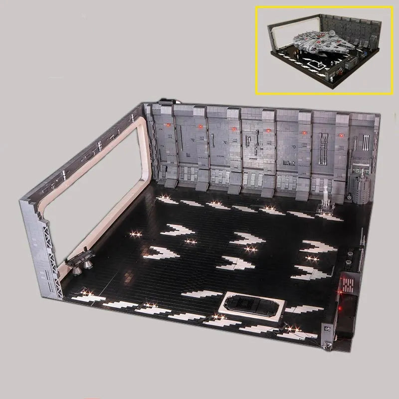 Building Blocks Hanger MOC Docking Bay For Star Wars UCS Falcon Millennium Bricks Toy - 4