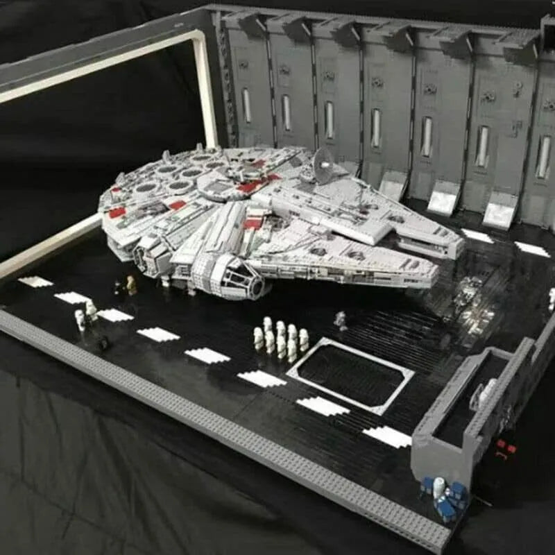 Building Blocks Hanger MOC Docking Bay For Star Wars UCS Falcon Millennium Bricks Toy - 13