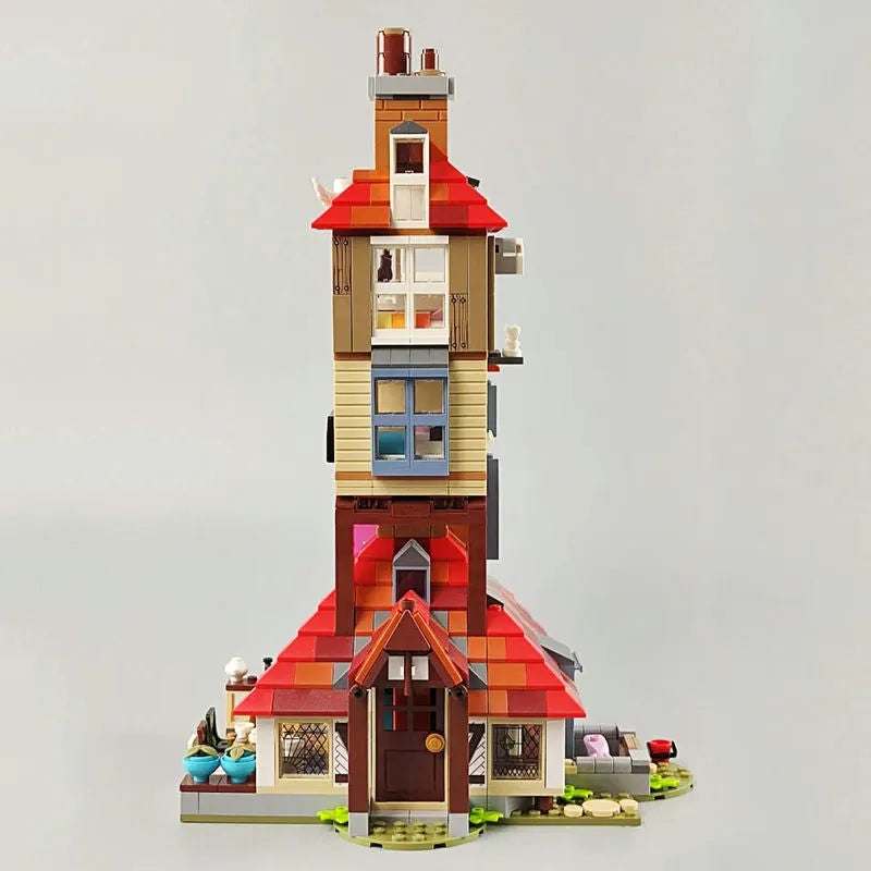 Building Blocks MOC Harry Potter 70070 Attack on The Burrow Bricks Toys - 4