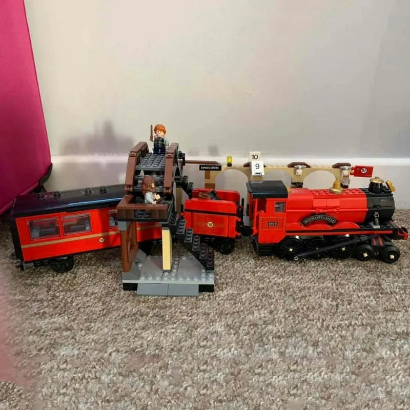 Building Blocks MOC Harry Potter Hogwarts Express Train Bricks Toys - 12