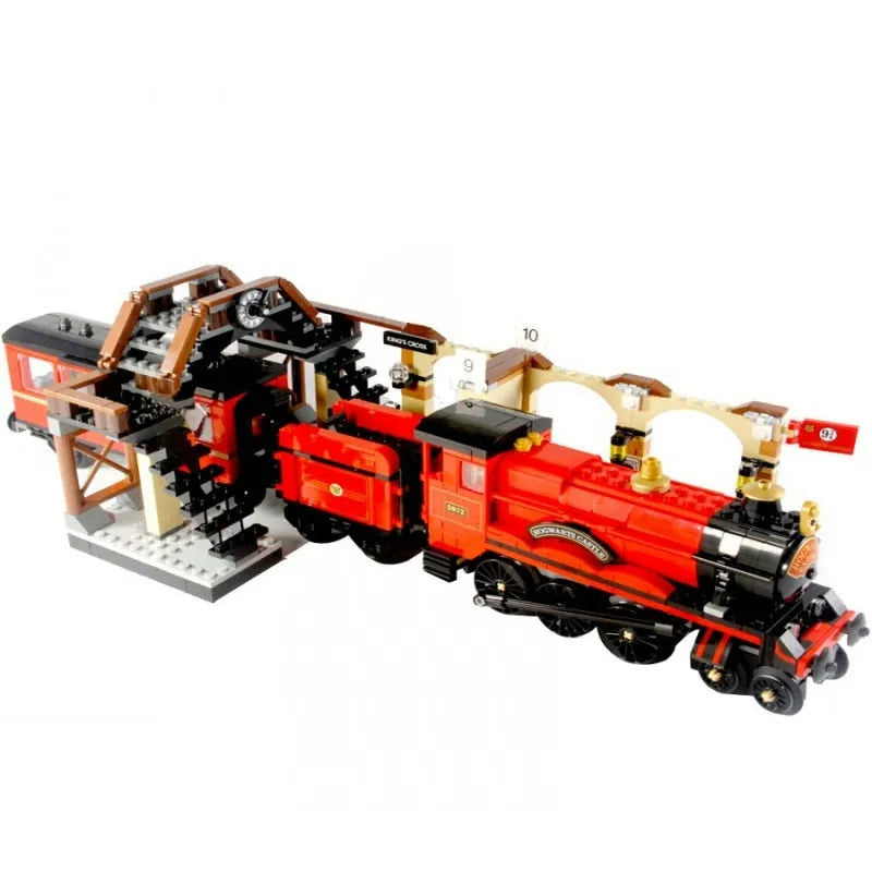 Building Blocks MOC Harry Potter Hogwarts Express Train Bricks Toys - 3