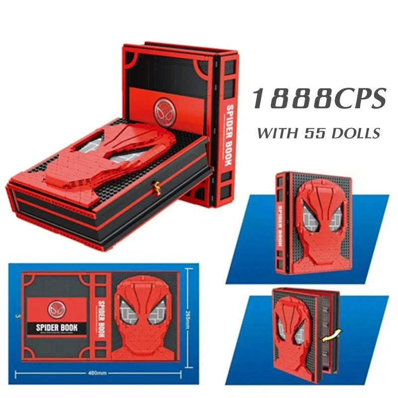 Building Blocks MOC Idea Expert Spider Collector Book Bricks Toys - 8
