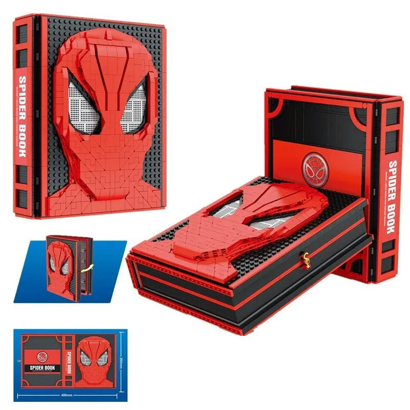 Building Blocks MOC Idea Expert Spider Collector Book Bricks Toys - 1