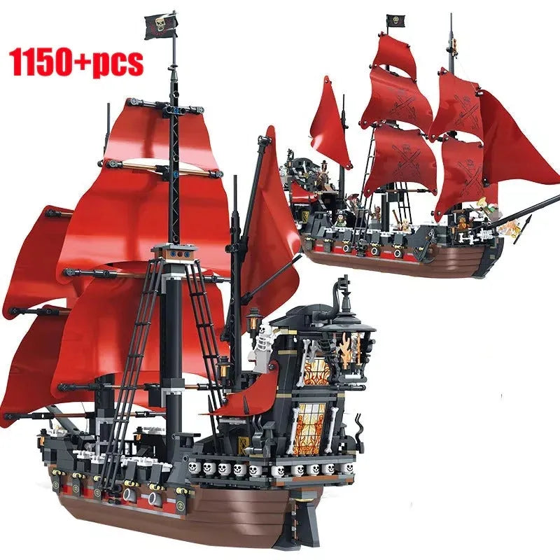 Building Blocks Ideas 16009 Pirates Of Caribbean Queen Anne’s Revenge Ship - 15