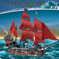 Thumbnail for Building Blocks Ideas 16009 Pirates Of Caribbean Queen Anne’s Revenge Ship - 16