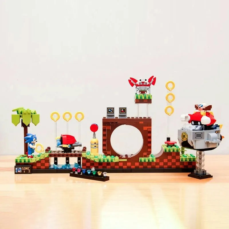 Building Blocks MOC Ideas 29005 Sonic Hedgehog Green Hill Zone Bricks Toy - 2
