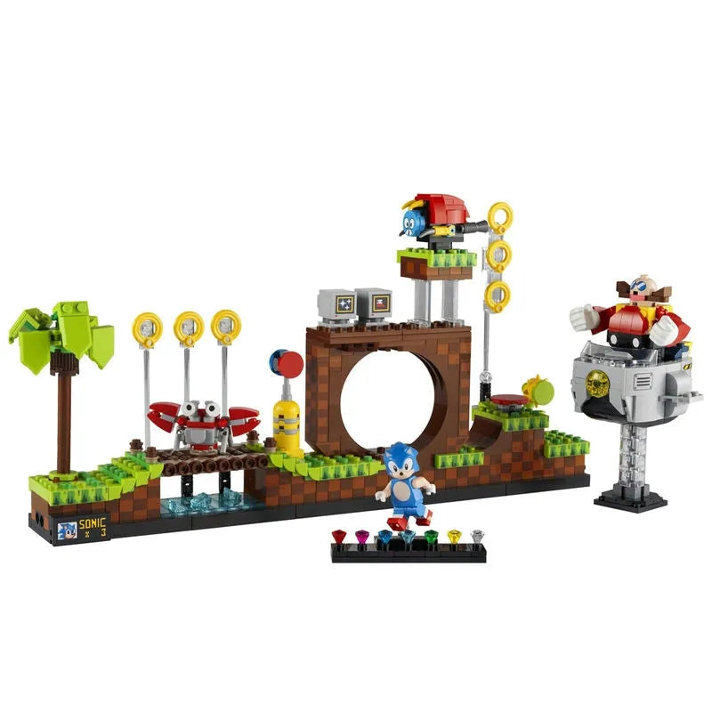 Building Blocks MOC Ideas 29005 Sonic Hedgehog Green Hill Zone Bricks Toy - 1