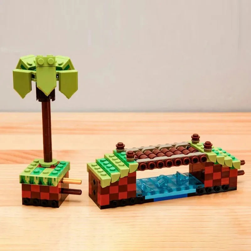 Building Blocks MOC Ideas 29005 Sonic Hedgehog Green Hill Zone Bricks Toy - 5