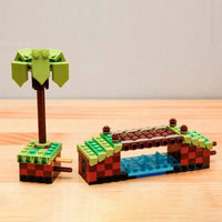 Thumbnail for Building Blocks MOC Ideas 29005 Sonic Hedgehog Green Hill Zone Bricks Toy - 5