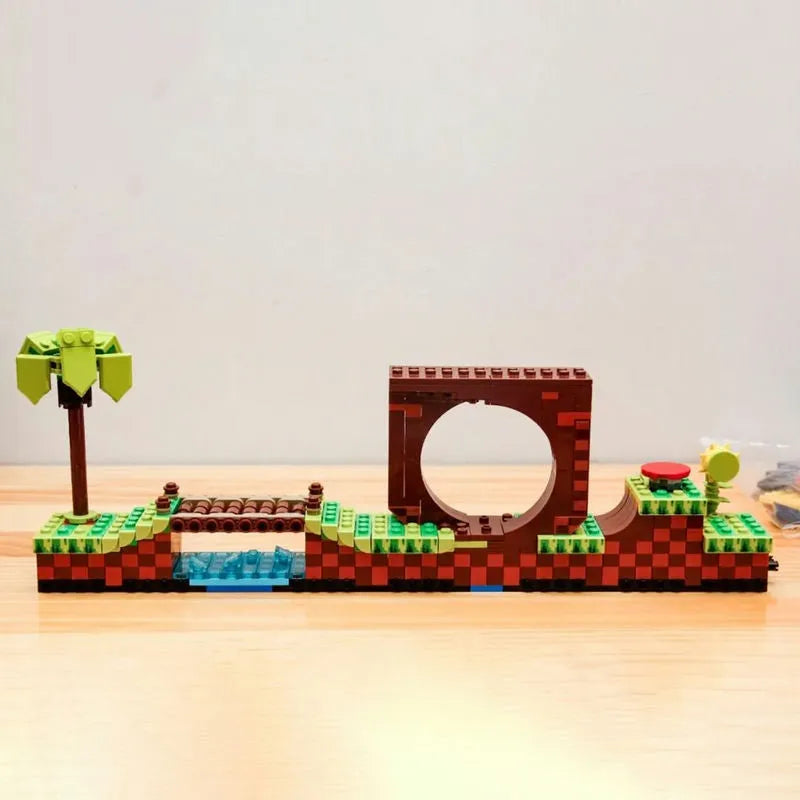 Building Blocks MOC Ideas 29005 Sonic Hedgehog Green Hill Zone Bricks Toy - 3