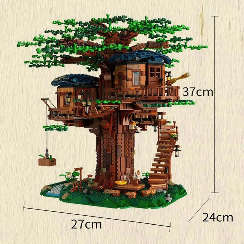 Building Blocks MOC Ideas 6007 Expert Creator Tree House Bricks Toy Construction Set Toys - 8