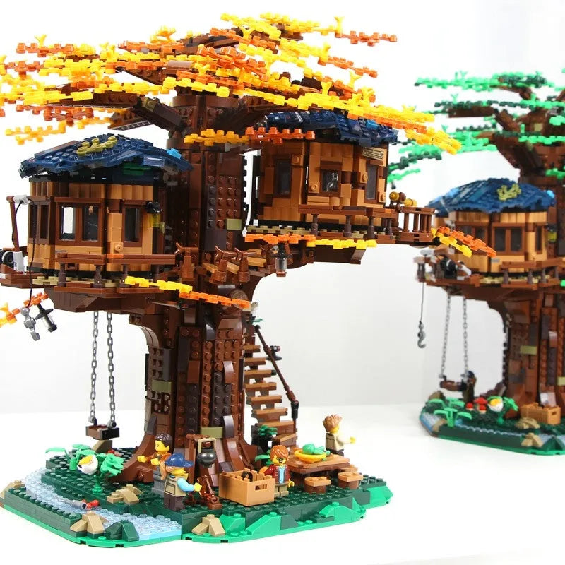 Building Blocks MOC Ideas 6007 Expert Creator Tree House Bricks Toy Construction Set Toys - 4