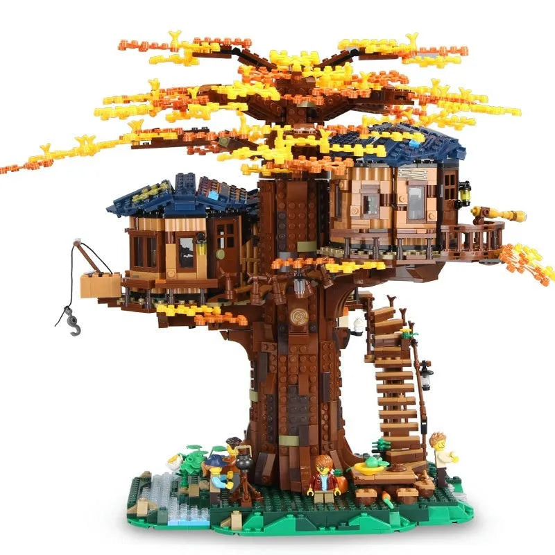 Building Blocks Ideas 6007 Expert Creator MOC Tree House Bricks Toys - 4