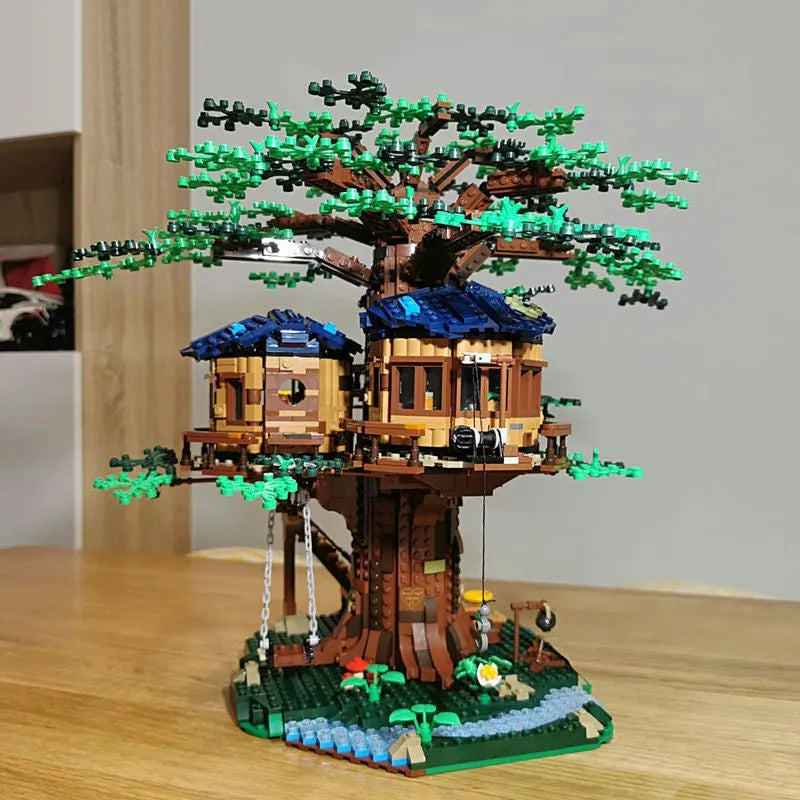 Building Blocks MOC Ideas Creator Expert Tree House Bricks Toys 6007 - 5