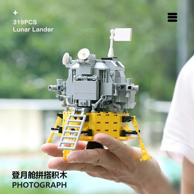 Building Blocks MOC Ideas Lunar Lander Module Bricks Toys 13001 - 3