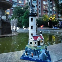Thumbnail for Building Blocks Ideas Motorized Light House MOC Bricks Toy 92882 - 7