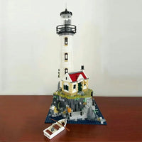 Thumbnail for Building Blocks Ideas Motorized Light House MOC Bricks Toy 92882 - 8